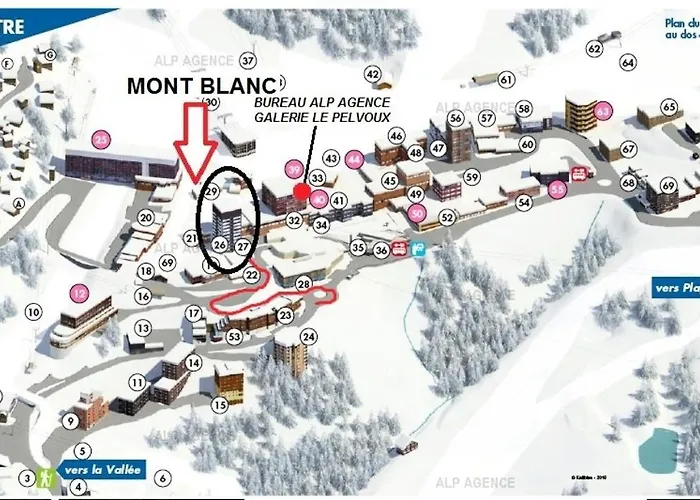 Апартаменты Le Mont Blanc - 3 Pieces 6 Personnes - Le Mont-blanc- 072mb -plagne Centre Mae-6024