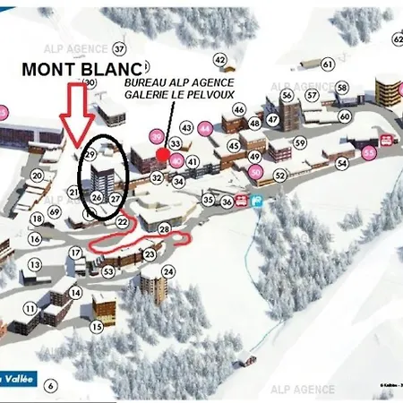 דירה Le Mont Blanc - 3 Pieces 6 Personnes - Le Mont-blanc- 072mb -plagne Centre Mae-6024